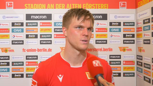 Marius Bülter nach dem Spiel gegen Freiburg